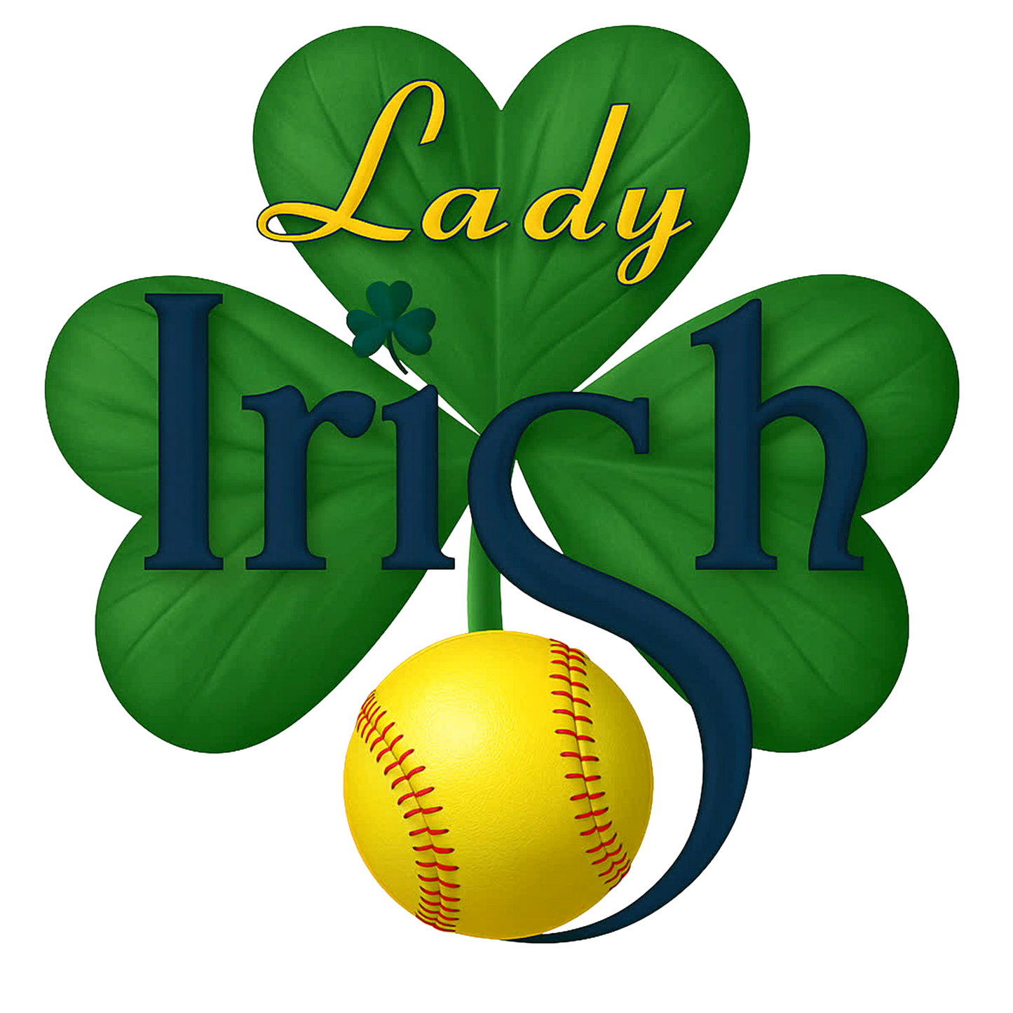 Lady Irish Performance Fleece Hoodies (choose your logo)