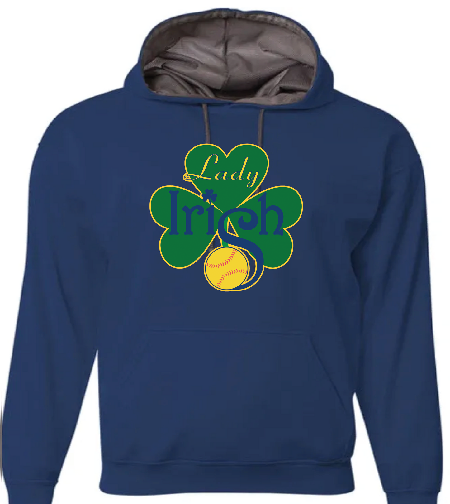 Lady Irish Performance Fleece Hoodies (choose your logo)