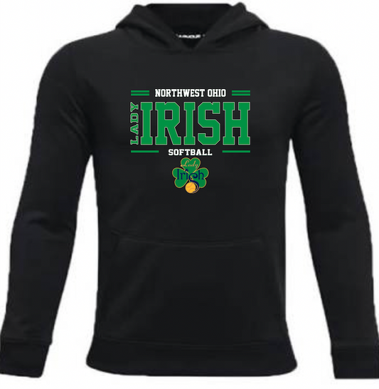 Lady Irish Performance Fleece Hoodies (choose your logo)