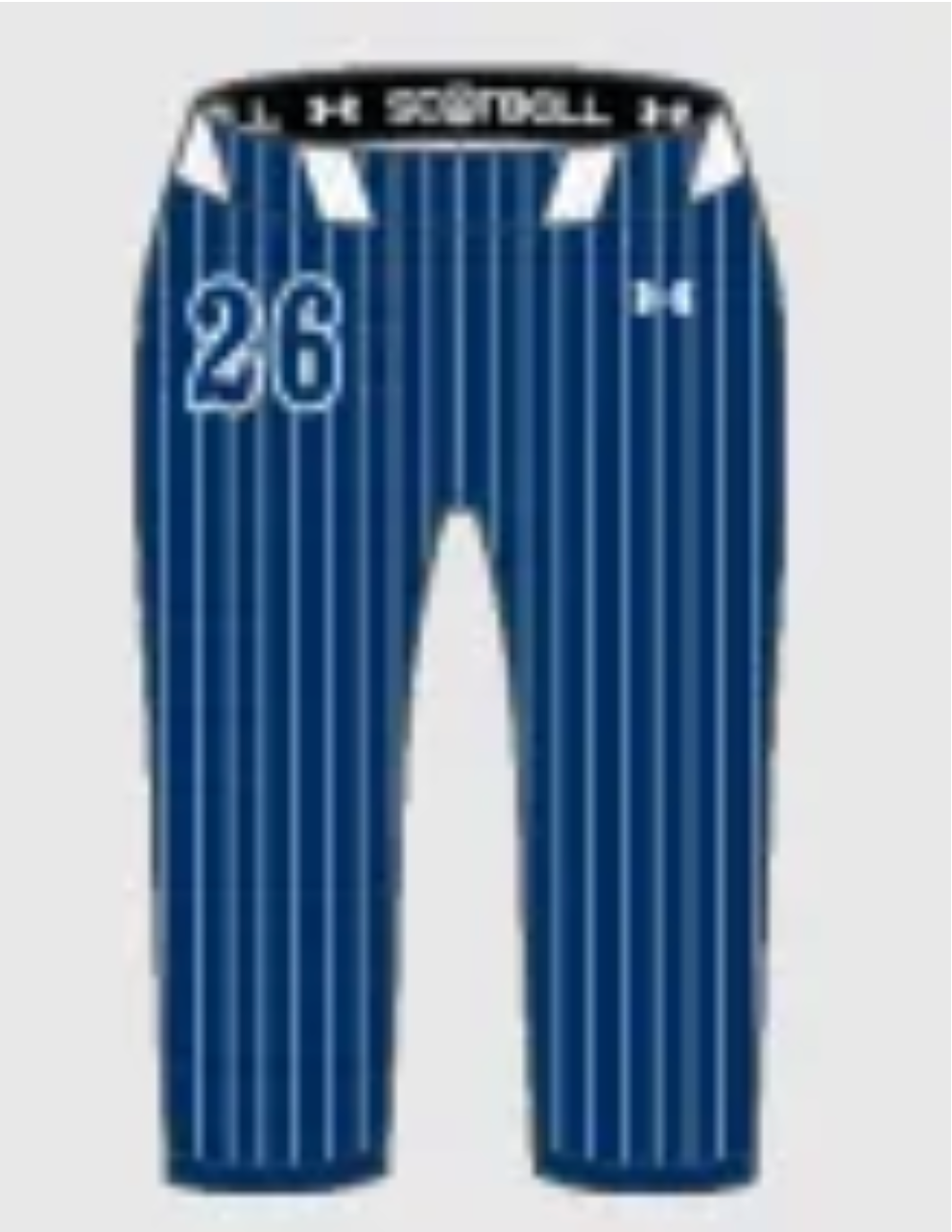 Lady Irish Navy/White Pinstripe Uniform Combo