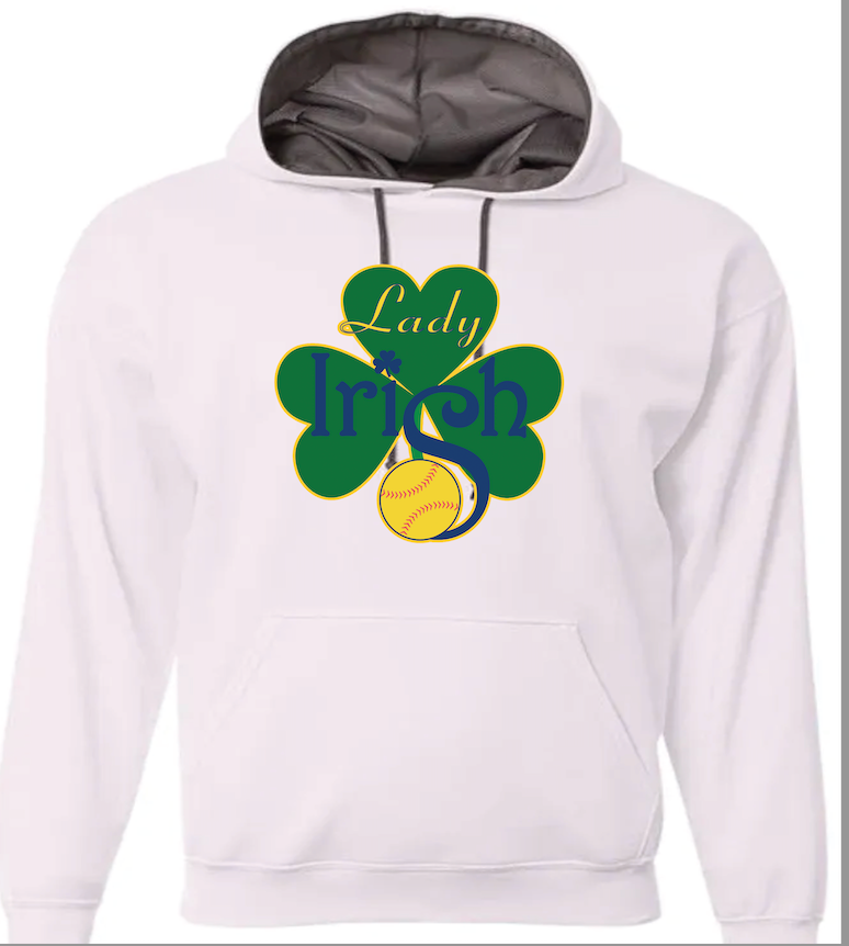 Lady Irish Performance Fleece Hoodies (choose your logo)