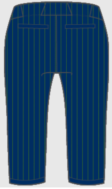 Lady Irish Navy/Green Pinstripe Uniform Combo