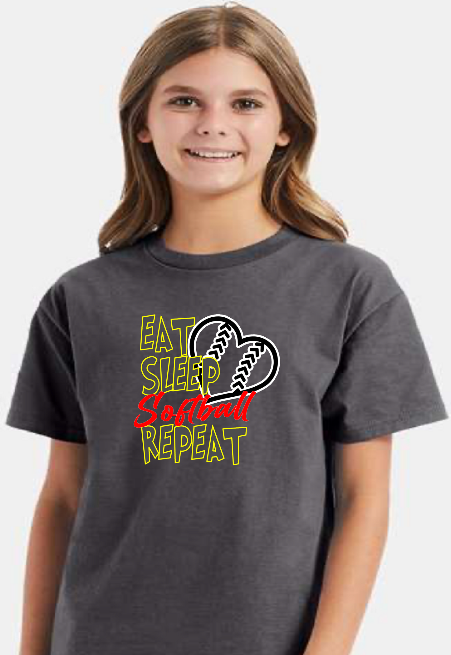 Eat, Sleep, Softball, Repeat (Tee Shirt or Hoody)