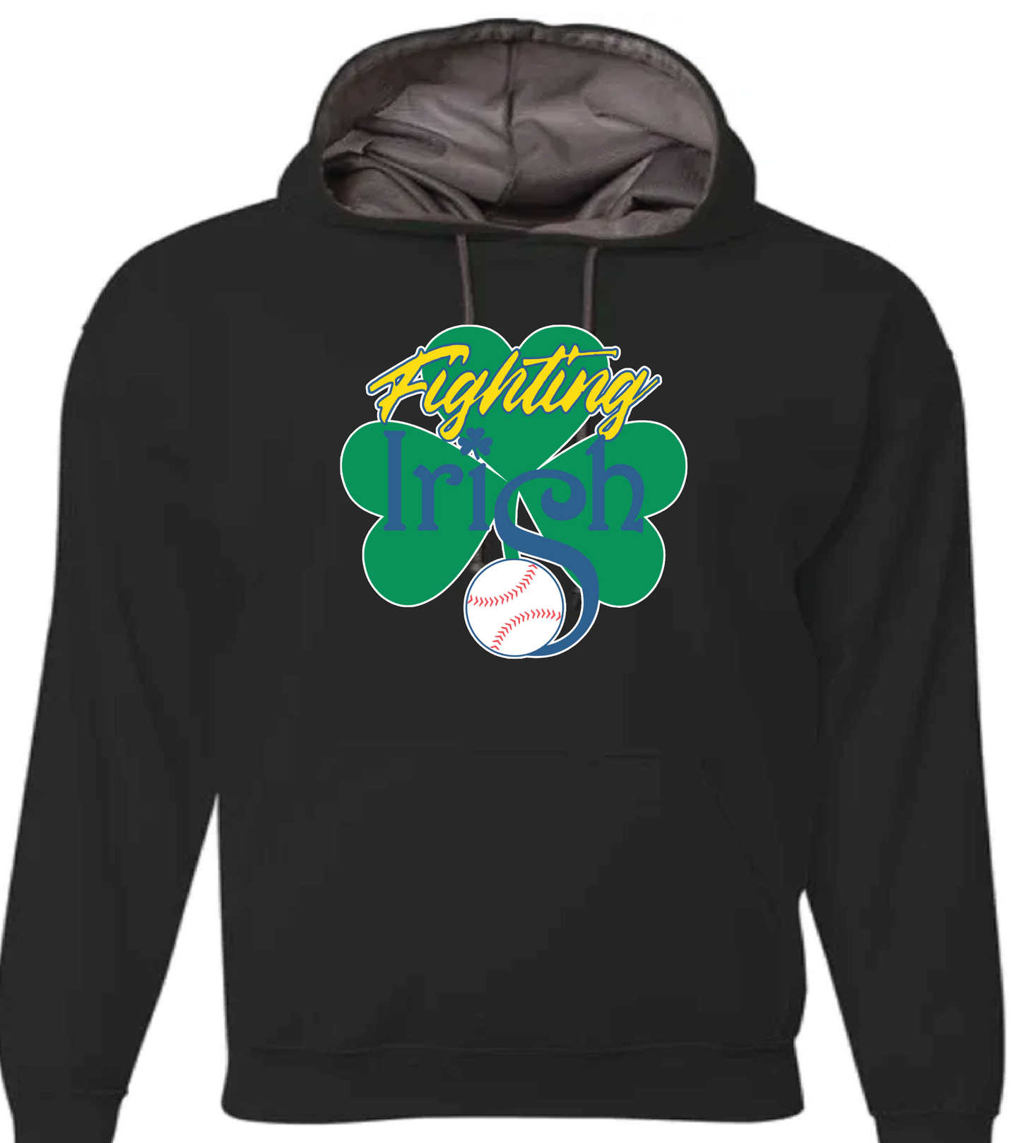 Fighting Irish Hooded Performance Fleece (choose your logo)