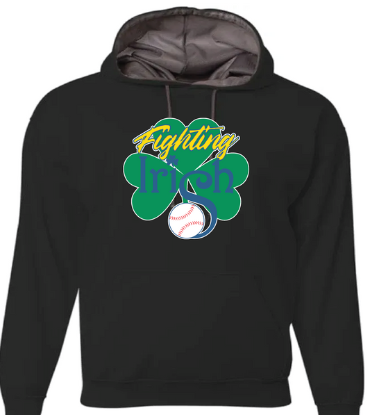 Fighting Irish Hooded Performance Fleece (choose your logo)