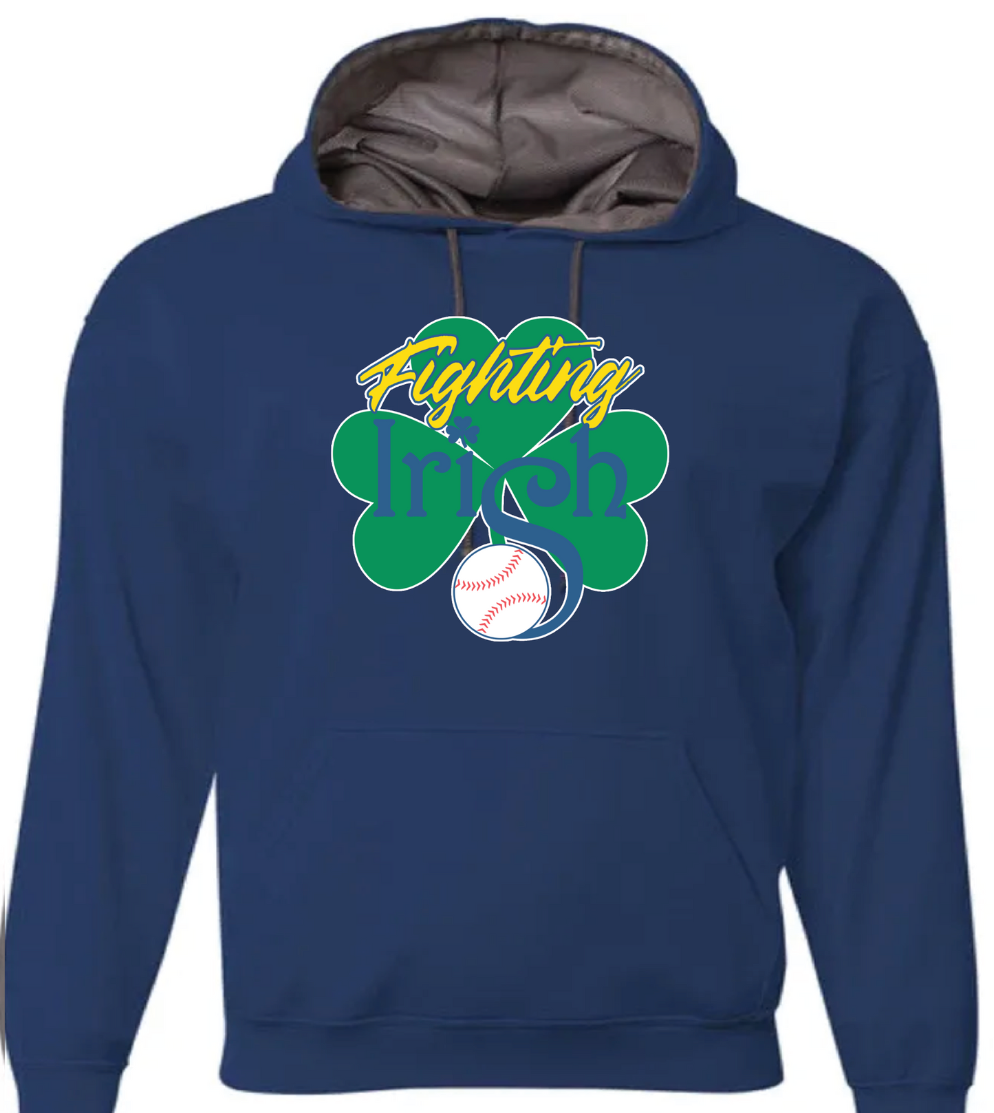 Fighting Irish Hooded Performance Fleece (choose your logo)