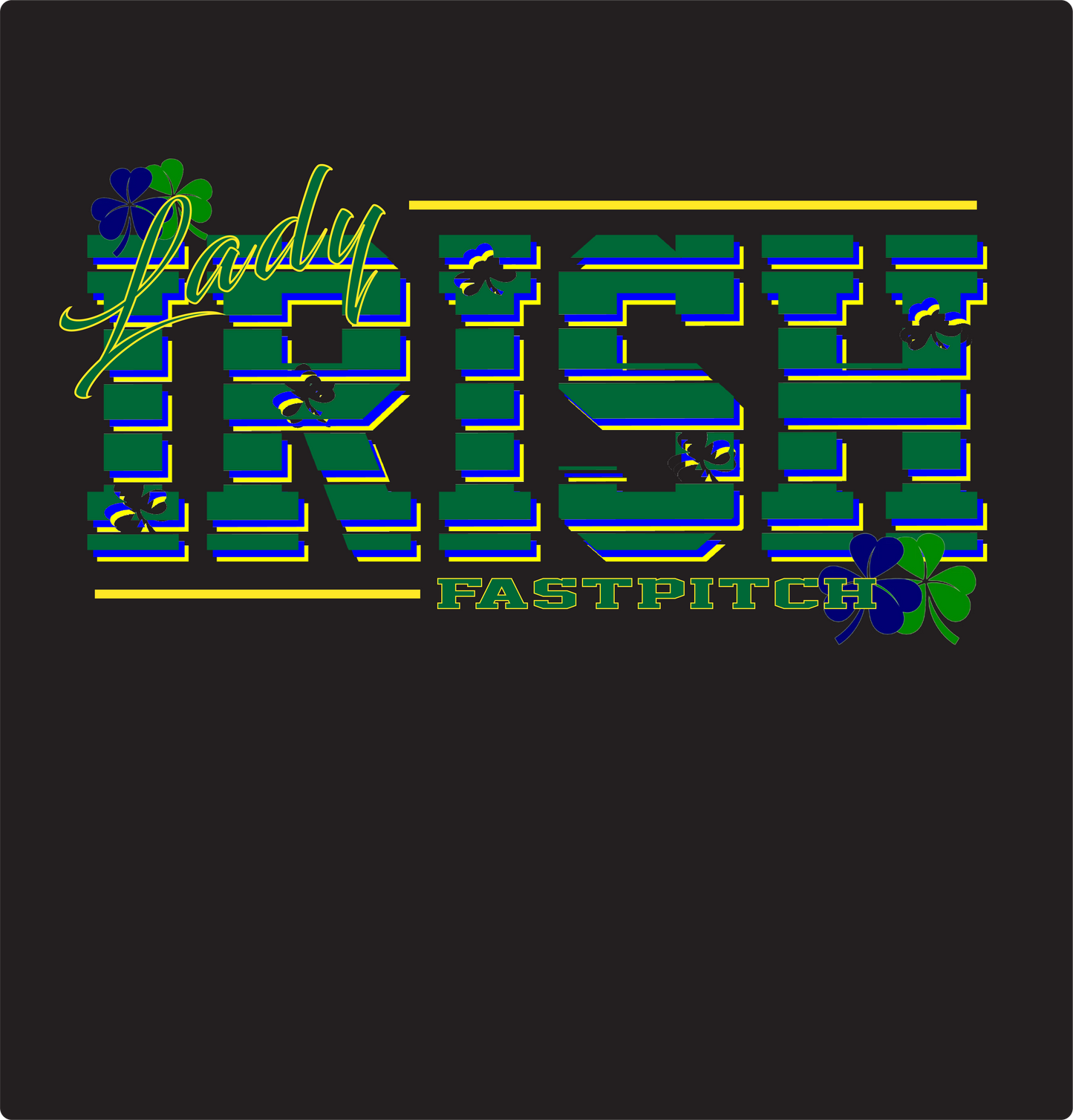 Lady Irish Performance Tee Shirts (Choose your Logo)