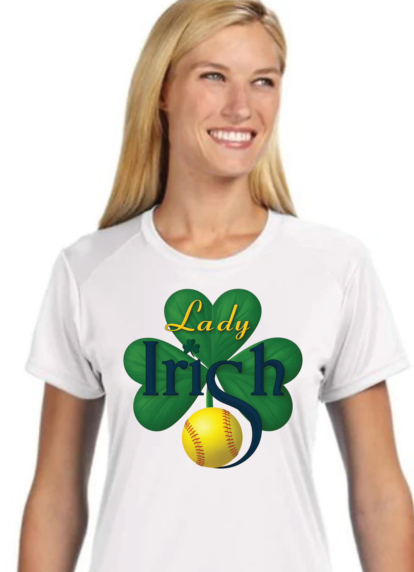 Lady Irish Performance Tee Shirts (Choose your Logo)
