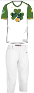 Lady Irish White Uniform Combo