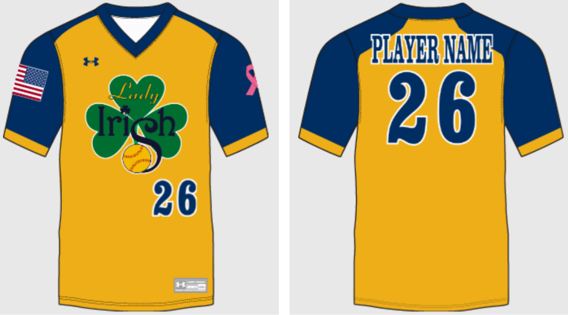 Lady Irish Yellow Uniform Jersey