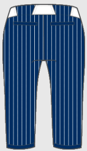 Lady Irish Navy/White Pinstripe Uniform Combo