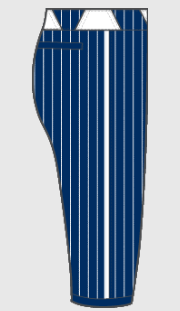 Lady Irish Navy/White Pinstripe Uniform Combo